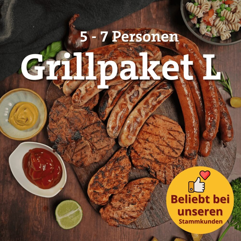 Herzhaftes Grillpaket L (für 5-7 Personen)
